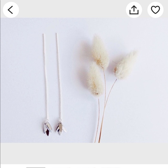 14k gold filled threader earrings - Picture 4 of 5